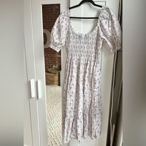 Hill house Louisa nap dress - pink vine - size large, brand new condition